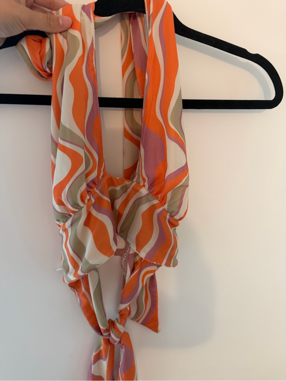 Show Me Your MuMu Orange, Pink, Cream, Olive Swirl Crop Top